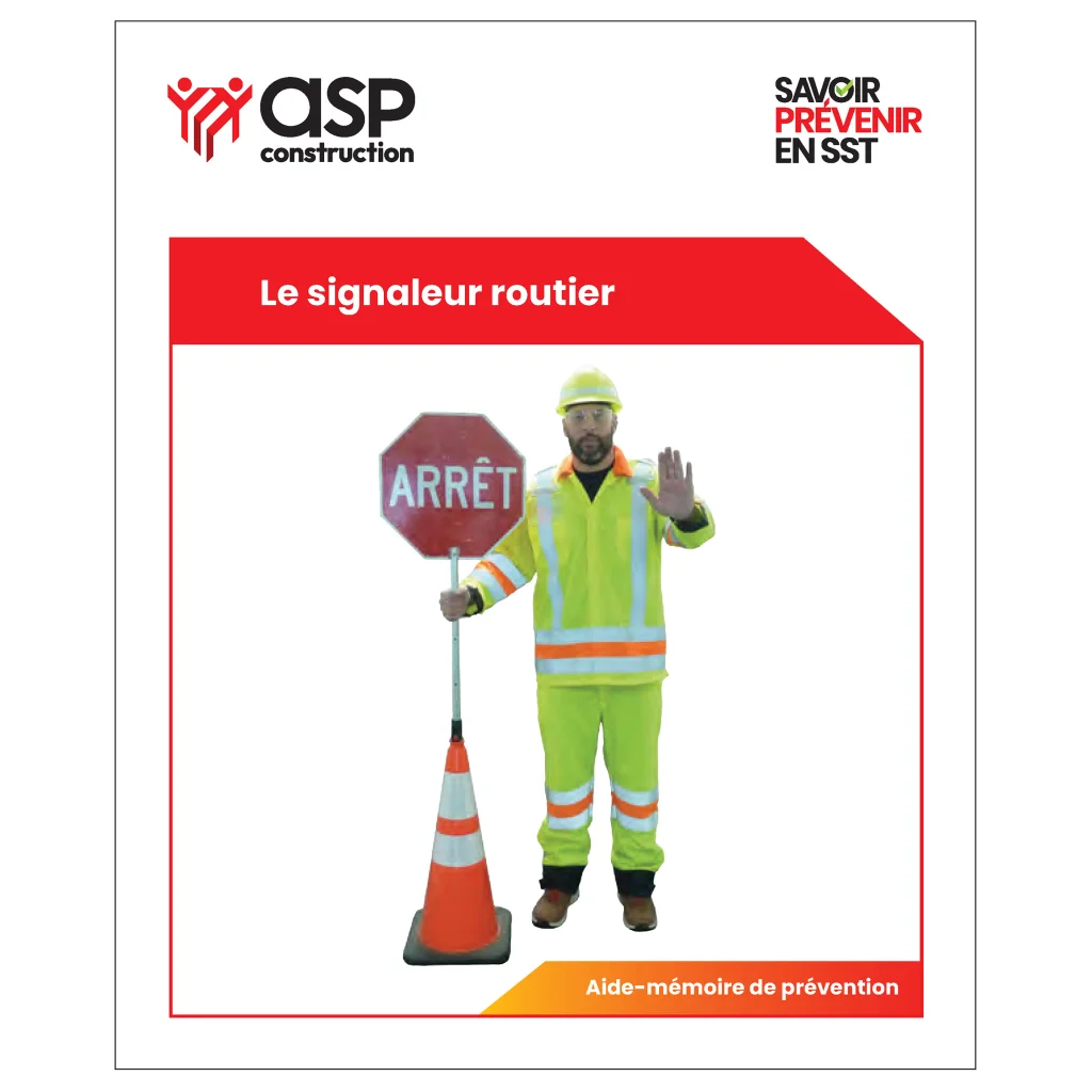 Aide-mémoire de prévention – Le signaleur routier, 27 pages